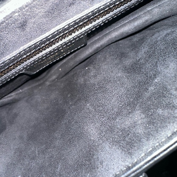 Christin Dior Black Saddlebag with Strap - Picture 5 of 11